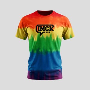 LGBTG+Horizontal Rainbow Tie Dye Stripes